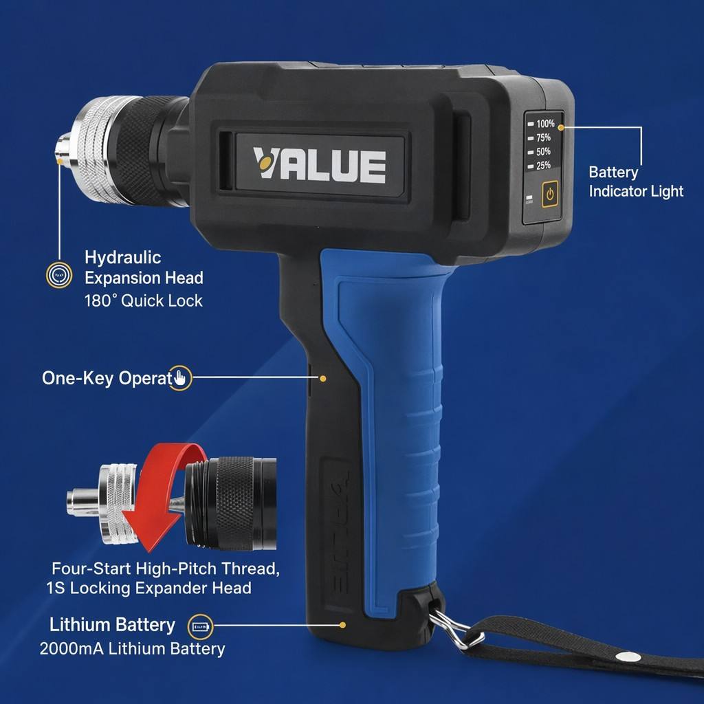 Tools Youtube - VALUE Power Tube Expander VEE-2 Motor