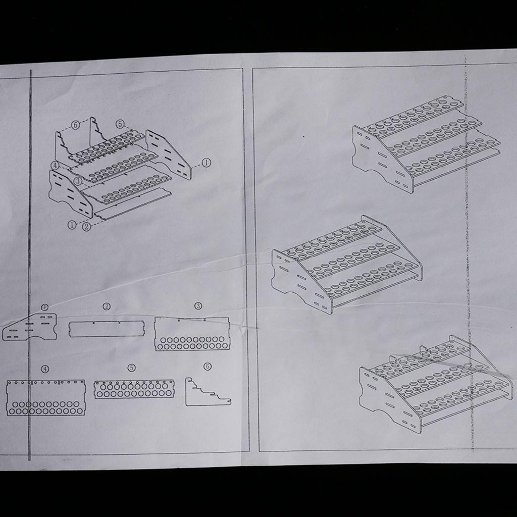 Workshop Tools Shelf - Rak Kayu Penyimpanan Alat Lukis Multi