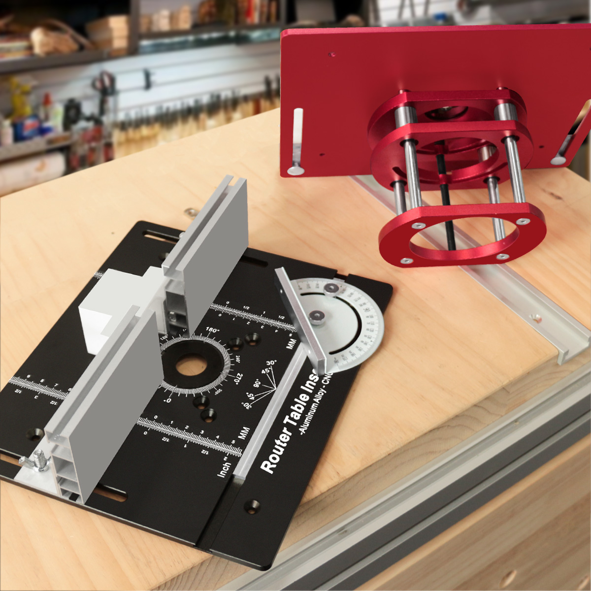 Router Table Insert - Pelat Sisipan Meja Router Baru dengan
