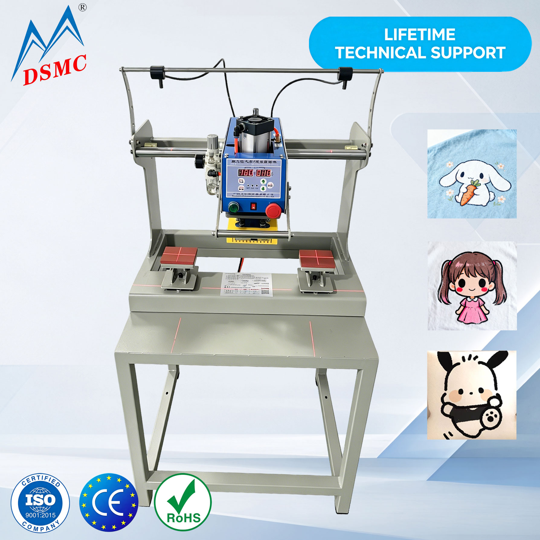 Workshop Tools Logo - Mesin Press Panas Dua Stasiun 8x10cm
