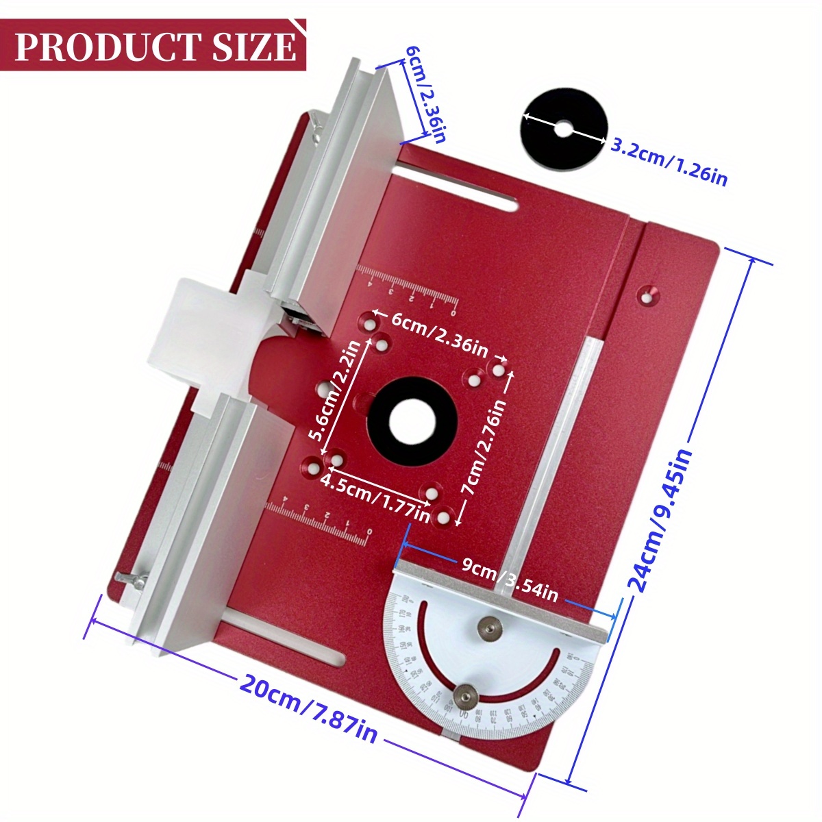 Pelat Sisipan Meja Router Alum - Router Table Insert ulasan dan harga