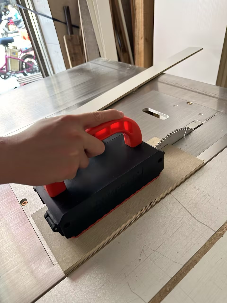 Pendorong Blok Gergaji Meja, A - Router Table Insert ulasan dan harga