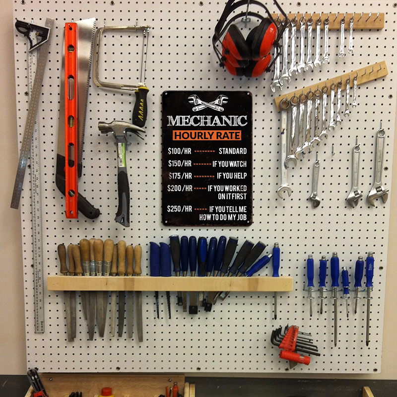 1 Buah, Papan Logam dengan Tan - Workshop Tools Hours ulasan dan harga
